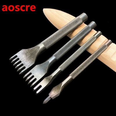 1Pcs 3mm 4mm 1/2/4/6 Prong Inch Chisel Leather Craft Tools