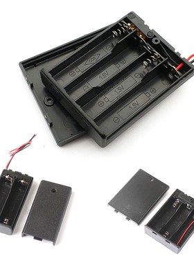 New 2 3 4 Slot AA Battery Holder Case Box With Leads With