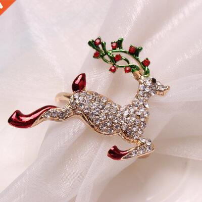 1PC Chrstmas Napkn Rng Holders Xmas table Decoraton for