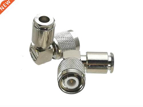 10Pcs Connector TNC Male Plug Right Angle Clamp RG58 RG142 L