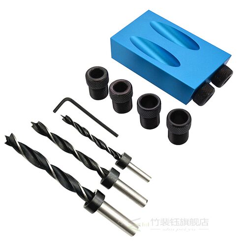 Oblique Hole Locator Drill Bits Woodworking Pocket Hole Jig