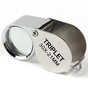 Triplet 0X Eye Magnifier Jewelry Coins Stamp Loupe Magnifie