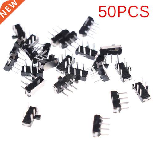 50PCS 6 Pin Micro Toggle Switch DPDT PCB Panel Mount Mini Sl