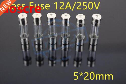 NEW High Quality 12A Glass Fuse Quick Blow Acting Fuse Fast-