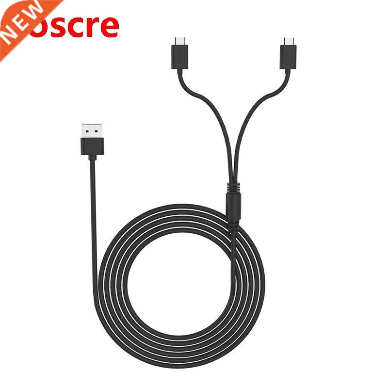 Dul USB-C Gmepd Chrging Ply Cble for PS5 Controller/