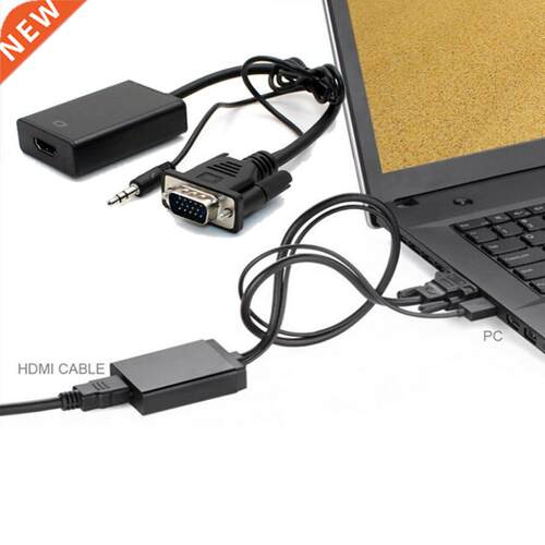 Superior VGA To HDMI Output 1080P HD+Audio TV AV HDTV Video