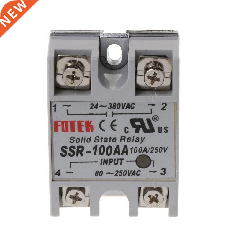 24V-380V SSR-100AA 100A DC-AC Solid State Relay Module Contr
