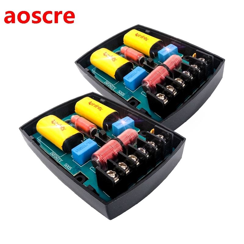 2PCS 2 Way 220W Filter Circuit Frequency Divider Home Theate