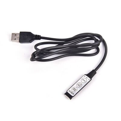 USB RGB Controller DC5V Led Dimmer with  Keys 4 Pin Female