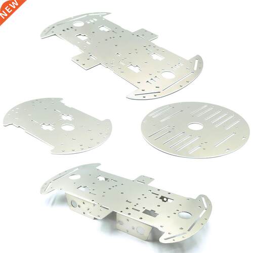 4WD four wheel ntellgent car chasss 1.5mm alumnum alloy