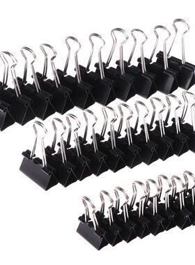 15/19/2532mm 10pcs/lot Black Metal Binder Clips Notes Lette