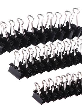 15/19/2532mm 10pcs/lot Black Metal Binder Clips Notes Lette