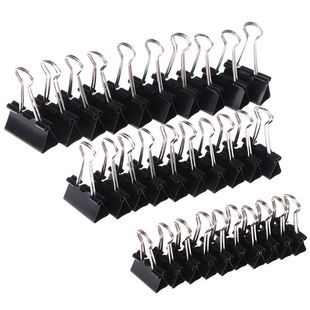 15/19/2532mm 10pcs/lot Black Metal Binder Clips Notes Lette