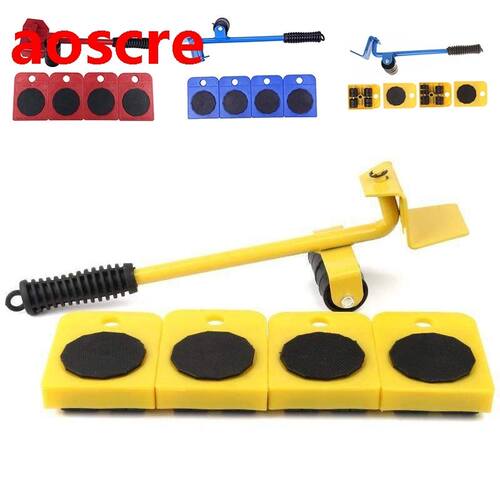 5Pcs/set Professional Furniture Transport Lifter Tool Set He
