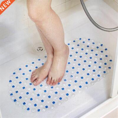 Rectangle PVC Anti-skid Bath Mats Soft Shower Bathroom Massa
