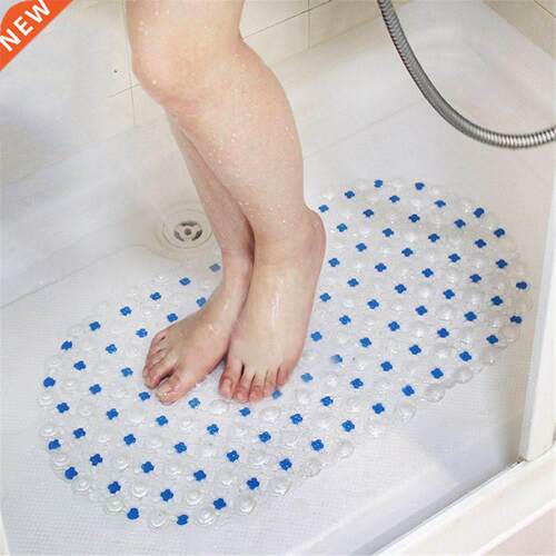 Rectangle PVC Anti-skid Bath Mats Soft Shower Bathroom Massa