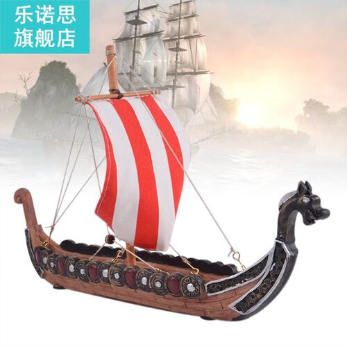 Longship Dragon Ornaments Boat Incense Device Interior Vikin