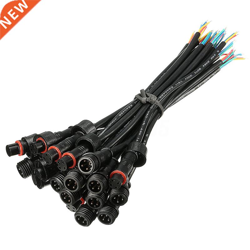 10 Pairs 4Pin IP65 24AWG LED Strips Cable Wire Connector Mal