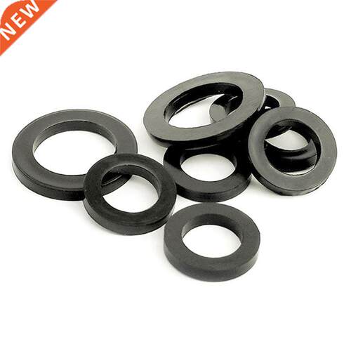 8 Szes Black nsulaton Sealng Rng Rubber Flat Washer Gas