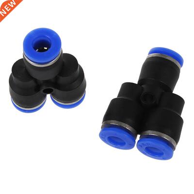 5 Pcs 3 Ways 6mm to 6mm Coupler Y Style Tube Joint Push in F