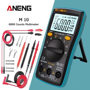 ANENG M10 DiGiTAl MulTiMETEr TrANsisTor TEsTEr ANAloG 6000 c