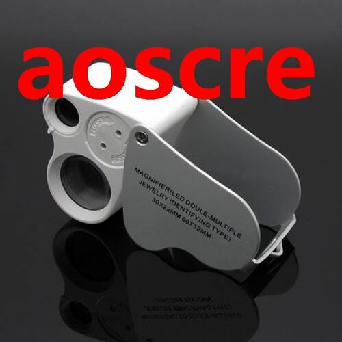 Mini Jewelery Loupe Portable LED Double-Multiple 30*22mm 60*
