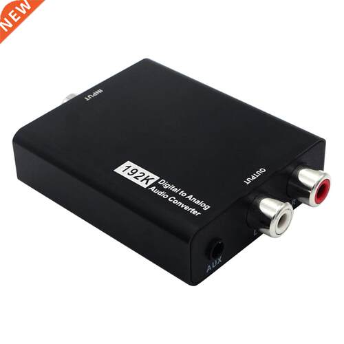 Digital to Analog Audio Converter Plastic 3.5mm Jack DAC Con