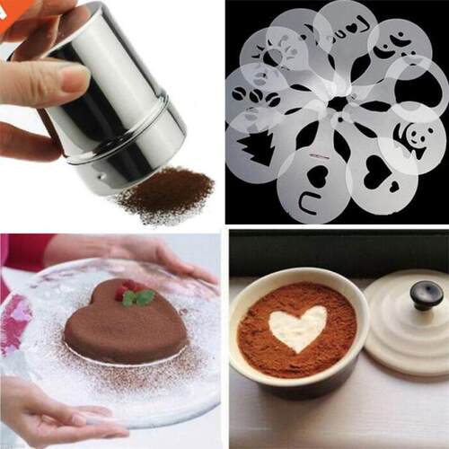Cappuccno Mold Fancy Coffee Prntng Model Foam Spray Cake