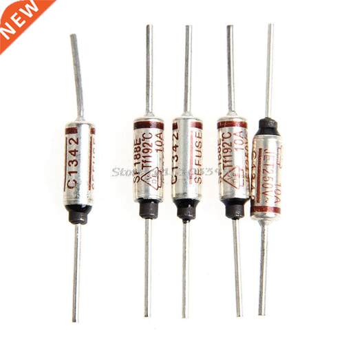 Temperture Mini Fuse 250V 10 Therml Metl Shell 192 Degre