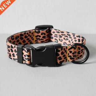 leopard Color Pet Accessories Samoyed Designer Dog Collars
