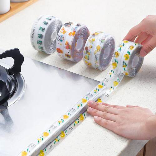 Kitchen Sink Waterproof Oil-Proof Tape Stickers Bathroom Bea