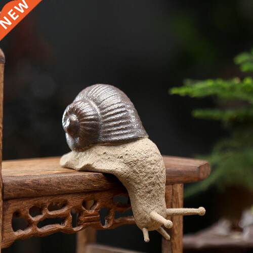 T Ceric Small Snail Ornats onsai Micro Landscape Home Dec