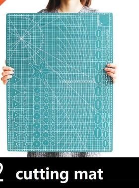 PVC cutting mat Cutting base plate 60x45cm A2 green black co