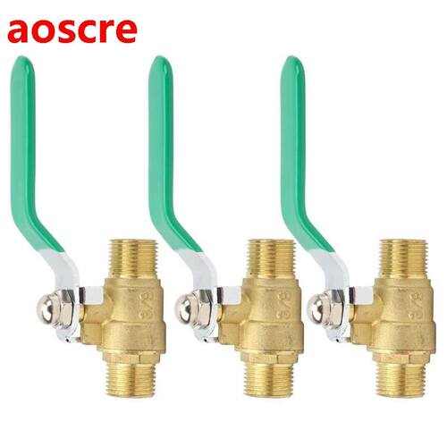 brass pipe connection Water Pipe Valve Ball 3/8in Double Ma