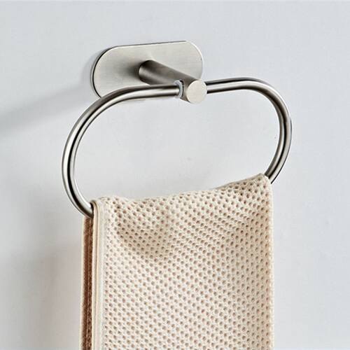 Stainless Steel Silver Bathroom Hardware Set Towel Rack Toil