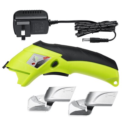110V-220V Cordless Rechargeable Electric Scissors Crafts Fab