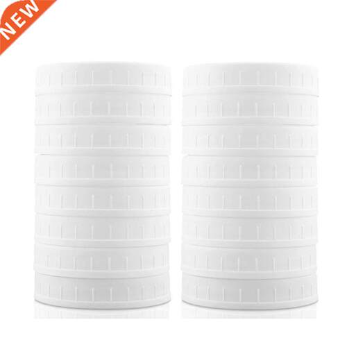 16 Pack Wide Mouth Mason Jar Lids,Plastic Storage Caps for C