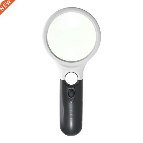 3 LED Light 10X 20X Magnifying Glass Lens Handheld Mini Pock