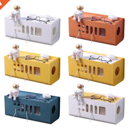 Household Cable Management Storage Box with Lid Hollow Out P