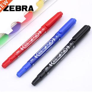 Small Double headed ZEBRA marker pen Two written lines Mark