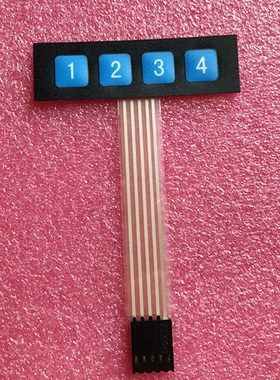 10pcs 1x4 4 Key Matrix Membrane Switch Keypad Keyboard Contr