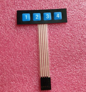 10pcs 1x4 4 Key Matrix Membrane Switch Keypad Keyboard Contr
