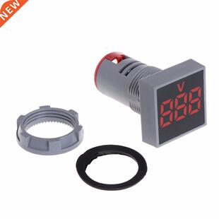 New 22MM AC 12-500V Voltmeter Square Panel LED Digital Volta