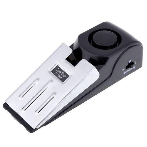 Wireless Doorstop Alarm System Security Home Wedge Door Stop