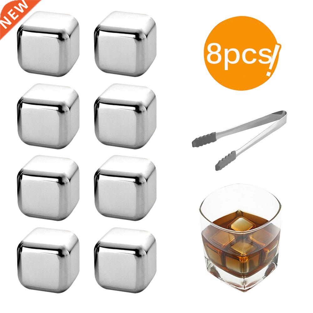 Reusable Bar Whiskey Cooler Stainless Steel Ice Cubes Whiske