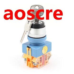 660V 10A DPST 2 Position Key Rotary Machine Start Latching T