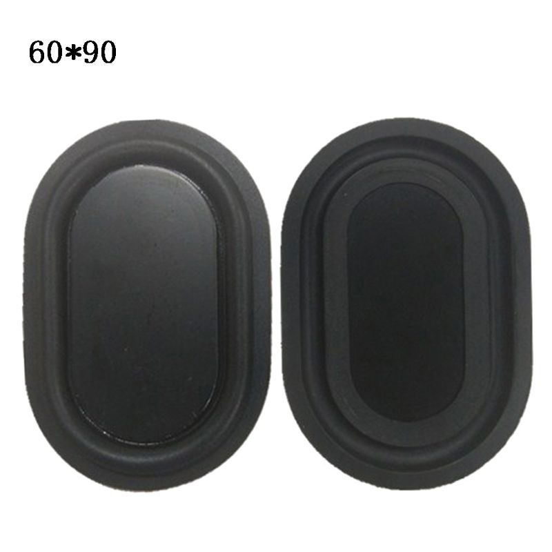 2PCS Oval Shape Bass Diaphragm Rubber Speaker Plate Passive
