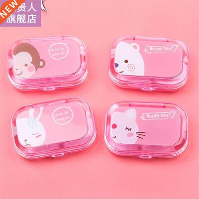 Portable plaic contact lens orage box travel mini contac