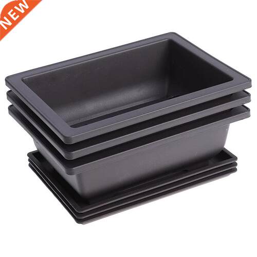 10 Packs Bonsai Training Pots with Tray Plastic Bonsai Plant