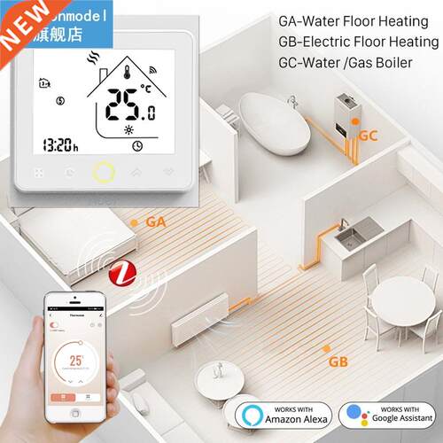 ZigBee Smart Thermostat Water/Electric Floor Heating Water/G